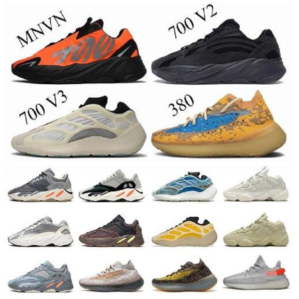 

new 700 mnvn triple black mens running shoes vanta v3 foam runnerl inertia kanye west v2 alien 380 mist static reflective shoe