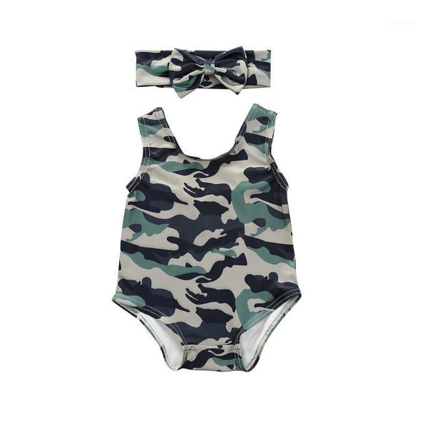 

baby girls swimwear infant toddler kids swimwear swimsuit beachwear holiday swimming costume sunsuit summer clothes headband1