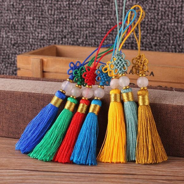 

5pc mini chinese round bead tassel fringe jewelry curtain making decorative accessories diy key bag trim tassels craft pendant h jllfbm