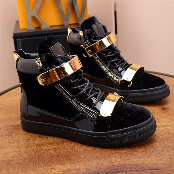 

fashion sneakers men women arena casual shoes genuine zipper race runner outdoors trainers genuine leather high top shoes with box, Color 6