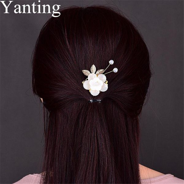 

hair clips & barrettes yanting romantic bridal pins jewelry hairpin beach holiday for women female girls head ornaments gift 0140, Golden;silver