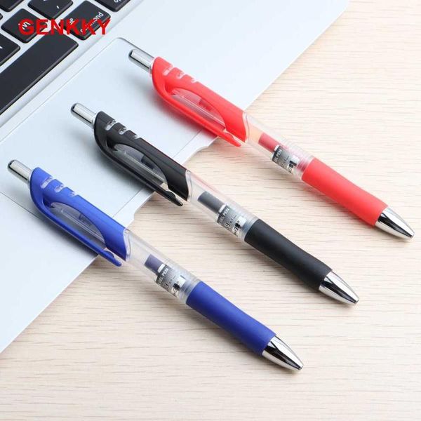 

gel pens 3pcs promotional pen plastic 0.5mm red blue black ink colors for school office writing1