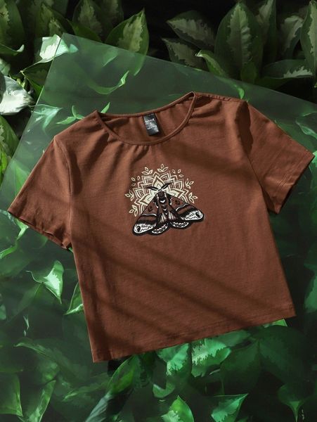 

x ash weaver moth and graphic print x98s#, White