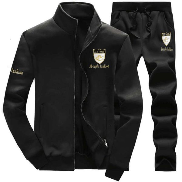 

youth spring and autumn suit leisure sports korean fashion men's sportswear large, Gray