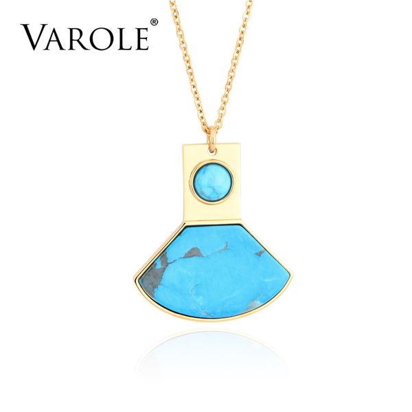 

varole contracted design 26 in natural stone charm necklaces & pendants gold jewelry pendant necklace for women girls