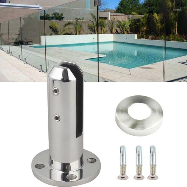 

pool & accessories fence clamp stainless steel spigots tempered glass balustrade railing balcony swim feet1