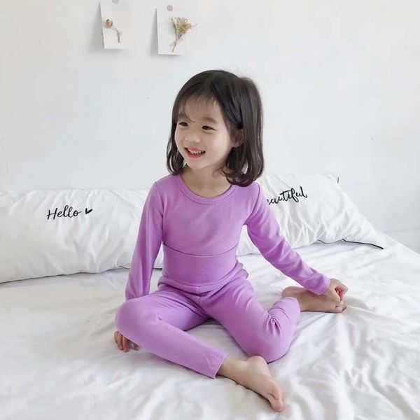 

and children's autumn 2020ins korean winter new high waist belly protection pajamas, Blue;red