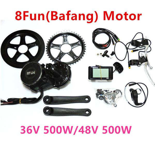 

36v 48v 500w 8fun bafang c961 motor bbs02 46t 48t crank motor electric bike ebike brushless motor
