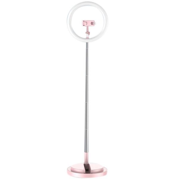 

11.4inch foldable led fill light bracket selfie ring light with phone clip up to 5.58ft for live streaming makeup youtube video