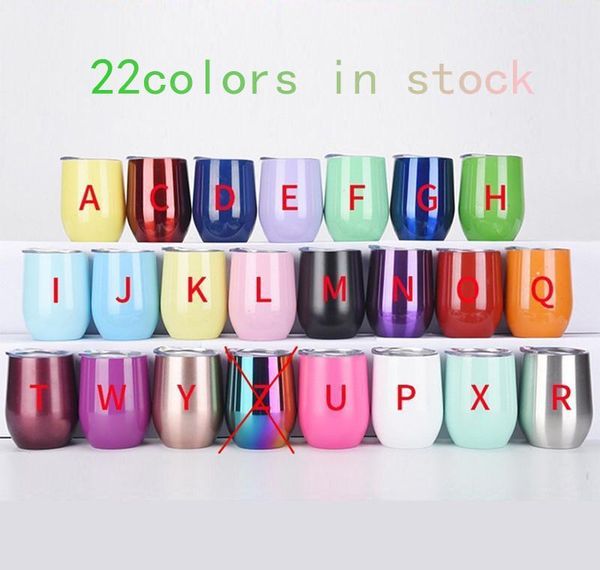 

12oz wine glass bright color stemless wine tumbler double wall good stainless steel party favor wine tumblers fedex ship