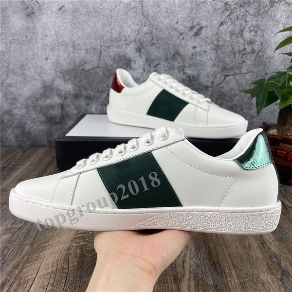 

trendy men women casual shoes sneaker attractive chaussure ace embroidery bee tiger snake stars casual scarpe flat trainer hop999, Black