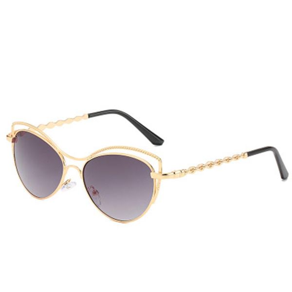 

sunglasses gradient retro metal frame women glasses unique design small oval, White;black