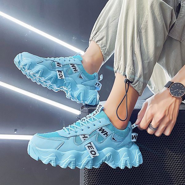 

father ins men's brand korean fashion autumn versatile student leisure winter sports shoes man, Black