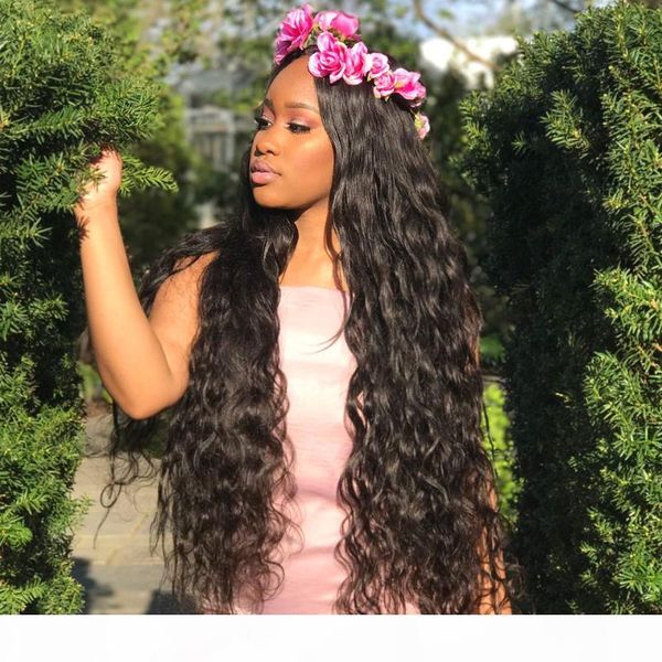 

transparent water wave lace frontal wigs wet and wavy lace front wig t part brazilian curly front human hair wigs, Black;brown