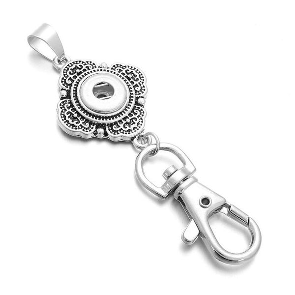 

new snap jewelry 12mm 18mm metal snap button keychains keyring pendant layard for women gi qylgsw