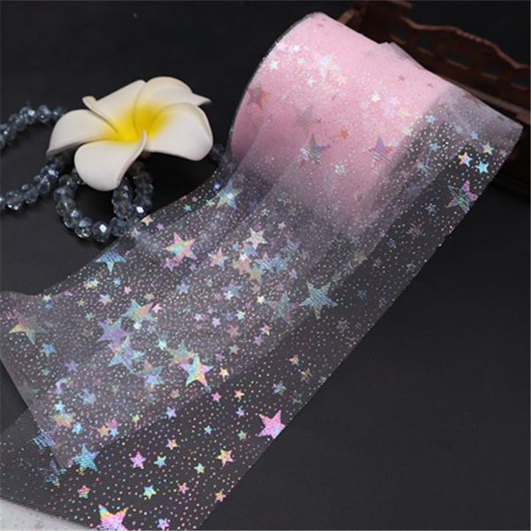 

25yard roll rainbow glitter tulle roll crystr crystal ogenga ogifa sheer tabric diy craft подарок tutu юбка главная свадебное украшение wmtx
