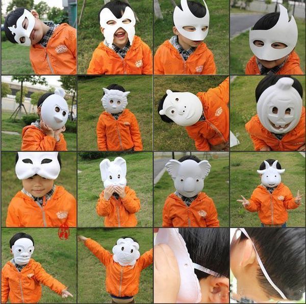 

diy zorro white masks 500pcs butterfly masquerade party hand painted cosplay paper blank mask bdxca face halloween