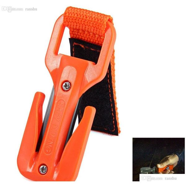 

wholesale-ezdive kf-sz scuba sport diving knife two sides line cutter with 2pcs replacement blades shipping