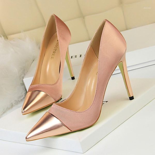 

shoes woman high heels pumps tacones pointed toe stilettos talon femme ladies wedding shoes1, Black