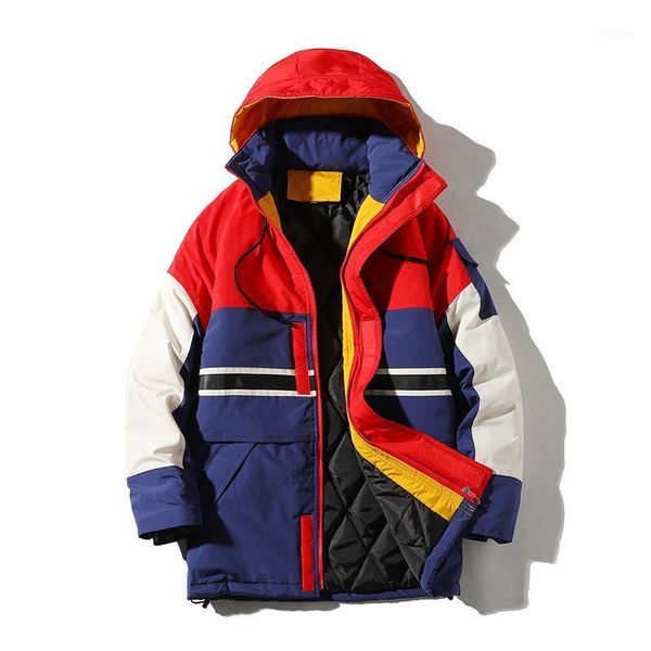 

2020 winter wind couples in long cotton-padded clothes with thick coat color joker male1, Black