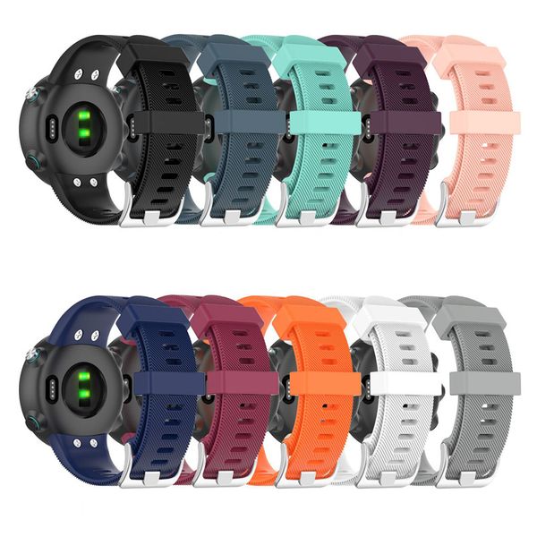 Cinturino cinturino in gomma morbida Tpu per Garmin Swim 2 Forerunner 45 / 45S Smart Watch cinturino da polso Accessori impermeabili all'ingrosso