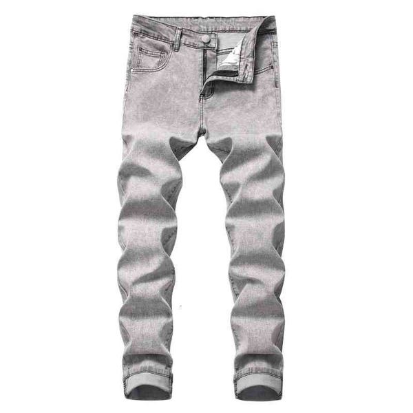 

mens men's jeans stretch slim style north american denim pants fashion casual, Blue