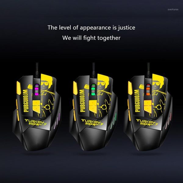 

mice profession wired gaming mouse 6-gear dpi 4800dpi led optical usb computer gamer game silent for pc lap