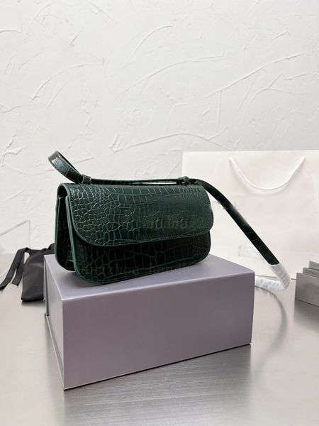 

designer bags women handbag gossip flap tofu bag crocodile pattern crossbody axillary bag brand wallets shoulder purse hnadbags