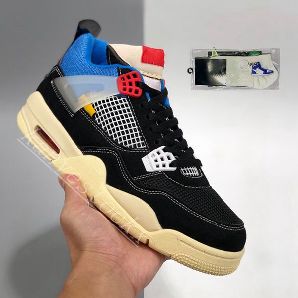 

white x sail union 4 4s jumpman basketball shoes metallic red green bred splatter black cat what the men mens sport sneakfast sh