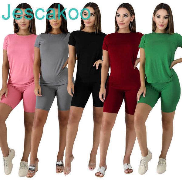 

plus size designer pink 2 piece tracksuit pants set sweatsuit short sleeve bodycon women summer clothes casual jogger suit 2022, Gray