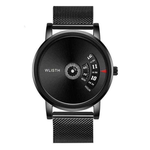 

men watches, personality waterproof men's black watch, minute seconds, creative tiktok watch, male vibrato new, Slivery;brown