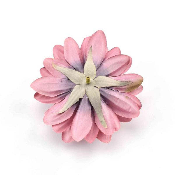 

6pcs superior quality 10cm artificial dahlia silk flower white rose heads for wedding decoration diy wreath craft fake bbywjz
