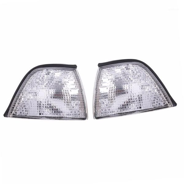 

2pcs corner light turn signal lamp for e36 3 series 4-dr 1992-1998 no bulb clear / crystal / smoke amber lens1