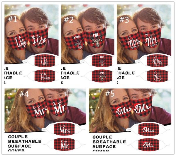 

день святого валентина маска для лица унисекс любители мальчик малыки маски с фильтром пылезащитные пары мода дышащая многоразовая клетчатая