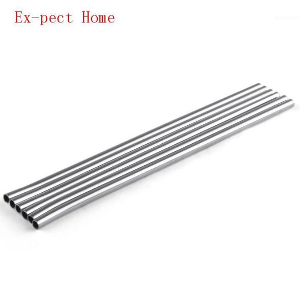 

500 pcs 205 mm / 8.07" stainless steel reusable straws for beer fruit juice drink eco-friendly straight metal drinking straw1