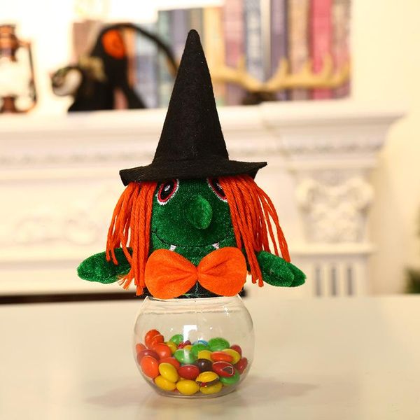 

halloween creative small transparent candy cookie gift box kid's trick or treat halloween candy jar