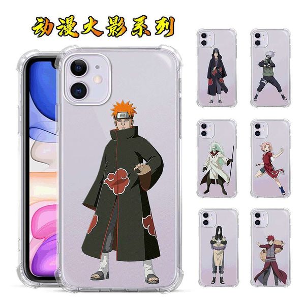 

se12 transparent four corner fall proof mobile phone case vip 8p color drawing for japane animationvgt