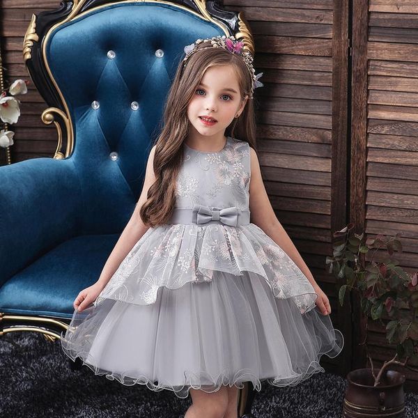 

0-5y newborn toddler baby kid girls princess tutu dress lace bow party wedding 1st birthday dresses for girls jllgkn