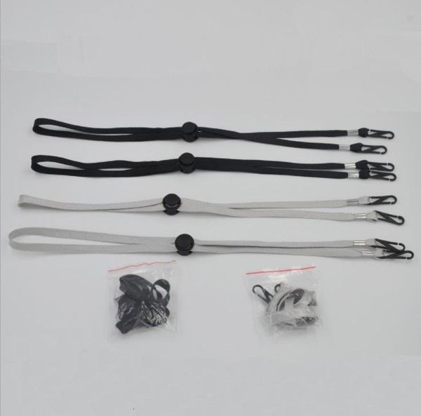 

face lanyard adjustable black extension grey color for kids safety mask clip holder hanging neck no more lost/dropv3x0