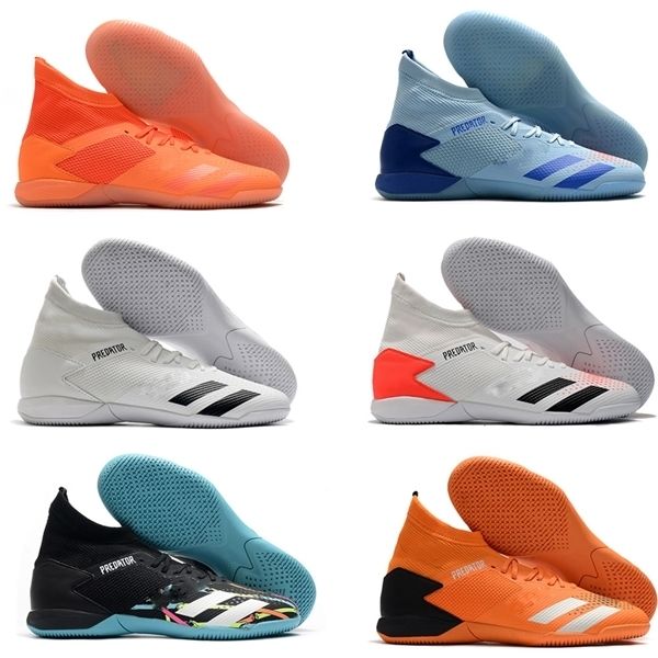 

2020 predator 20.3 high ankle mens tf football boots soccer cleats indoor leather trainers turf socks football shoes