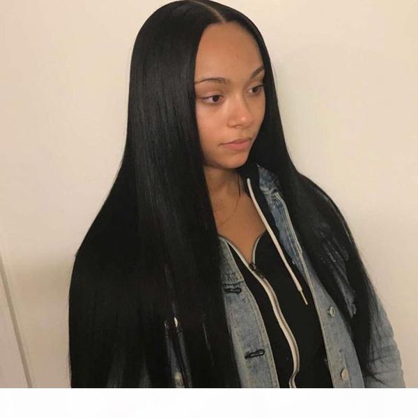 

undetectable lace human hair wig real virgin brazilian glueless transparent hd invisable full lace human hair wig straight for black women, Black;brown