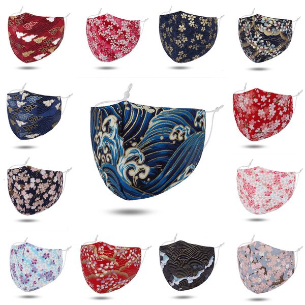 

in stock floral print breathable foldable mouth reusable flower masks face housekeeping mask 18 styles 6 nh947
