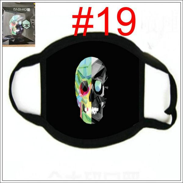 

моющийся череп джокер маска для лица с фильтром цифровая печатная маска для взрослых респиратор хэллоуин тыква защита черепа хломатная маска