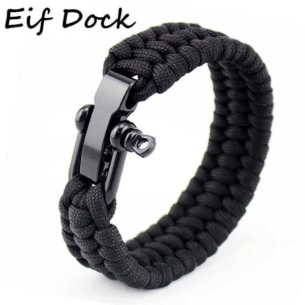

eif dock outdoor survival paracord nylon rope bracelet survival kit for men outdoor emergency survival parachute dropshipping wmtihk