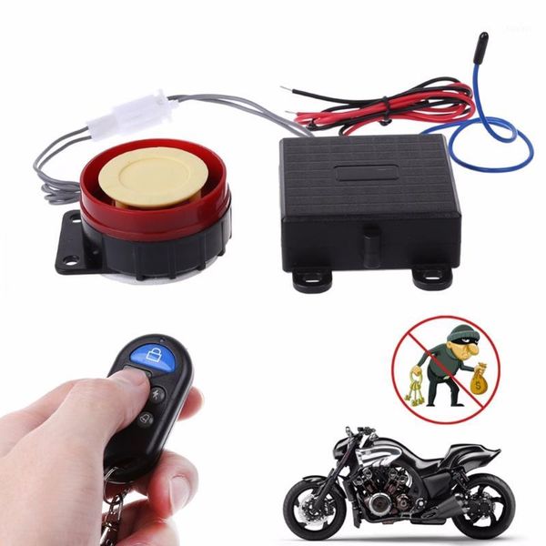 

1 pc scooter car security alarm system remote control 12v anti-theft bike motorcycle1