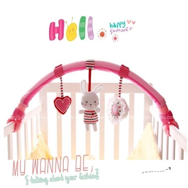 

sozzy baby stroller/bed/crib hanging toys for tots cots seat cute plush stroller mobile gifts 88cm zebra rattles 20% off y200111