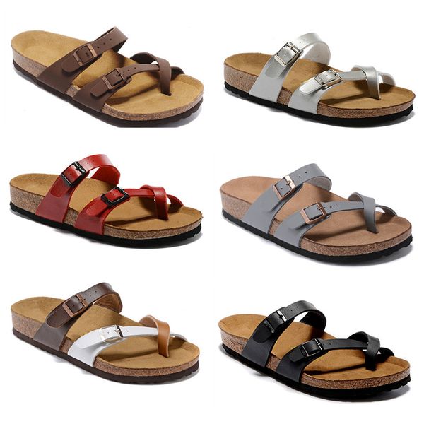 

Mayari Mens Womens Summer Cork slippers Sandals Thick Bottoms Non-slip Casual Beach Huaraches Loafer Slippers Flip Flops Size 34-47, Burgundy