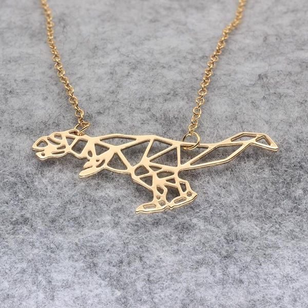 

pendant necklaces est copper animal jewelry dinosaur charm geometric minimalist necklace drop accepted yp6413, Silver