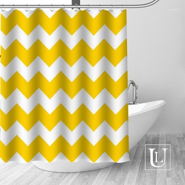 

new custom colorful of chevron modern shower curtain with hooks bathroom waterproof polyester fabric1
