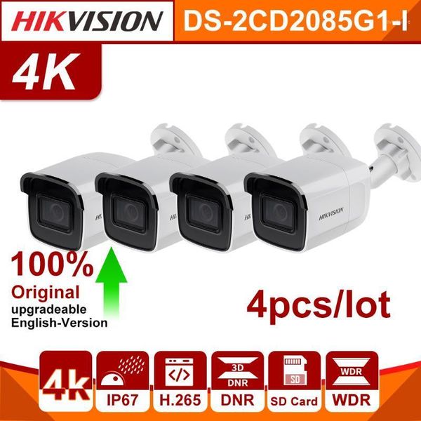

hikvision original ds-2cd2085g1-i 8 mp ir network camera darkfighter ir 30m, up to 128 gb ip67, ik10 poe camera 4pcs/lot1